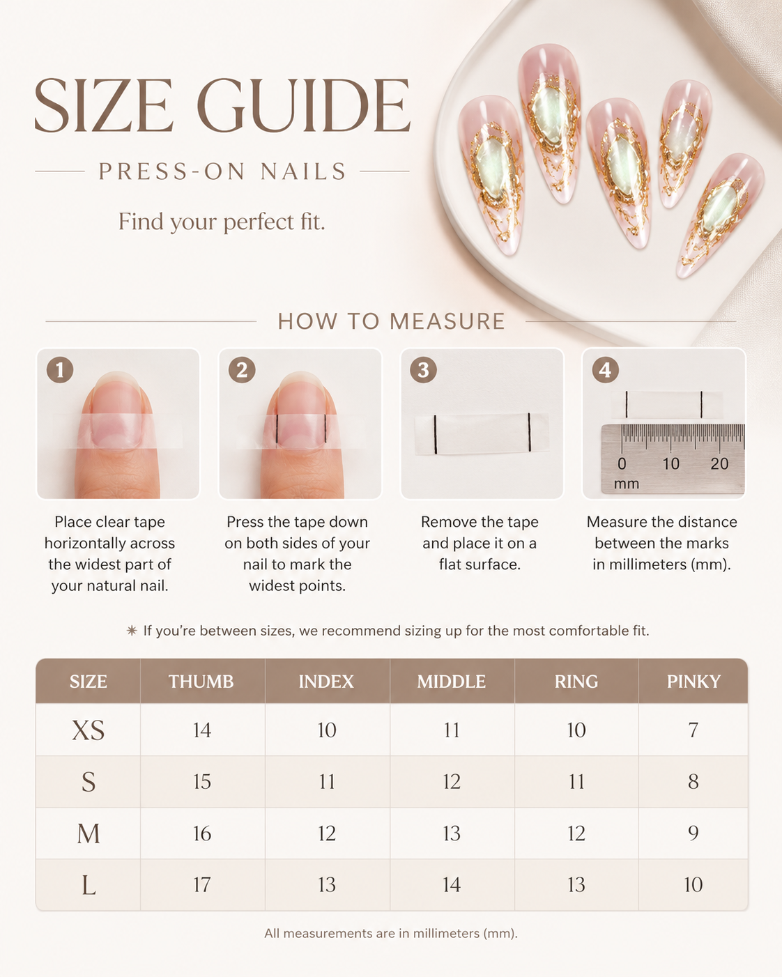 Sage Empress Press-On Nails nail detail