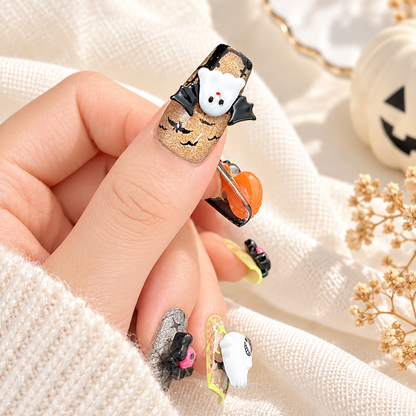 Halloween Resin Nail Charms – 10 Pcs Chunky Mixed Pack