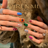 Candy Party – Colorful Gem Press-On Nails