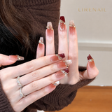 Opal Charm – Iridescent Gem Press-On Nails