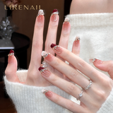 Opal Charm – Iridescent Gem Press-On Nails