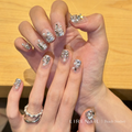 Moonlit Opal – Opal Crystal Press-On Nails