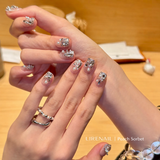 Moonlit Opal – Opal Crystal Press-On Nails