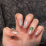 Emerald Story – Green Gem Press-On Nails