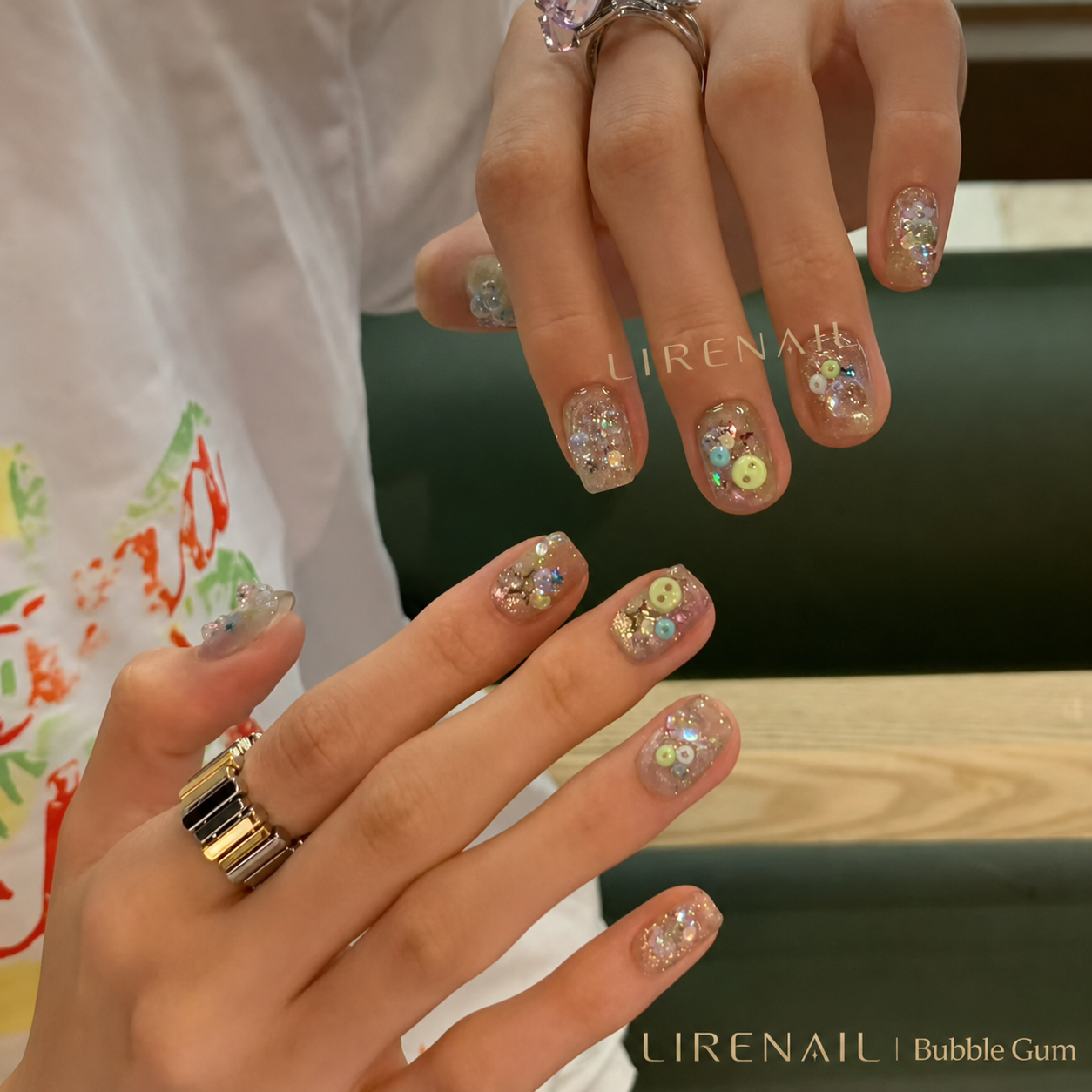 Bubble Gum – Playful Green Press-On Nails
