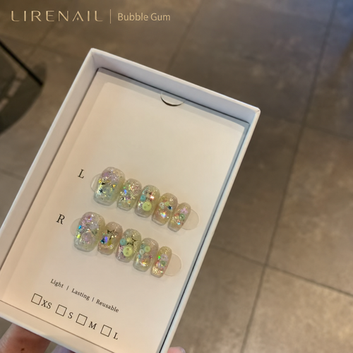 Bubble Gum – Playful Green Press-On Nails
