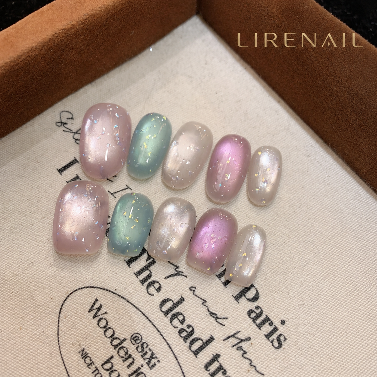 Pastel Aura – Iridescent Pastel Press-On Nails