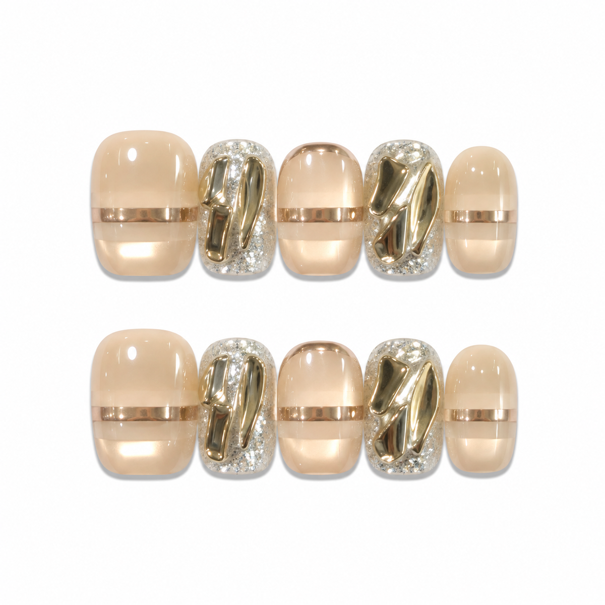 Rose Quartz – Rose Crystal Press-On Nails