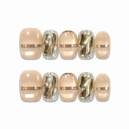 Rose Quartz – Rose Crystal Press-On Nails