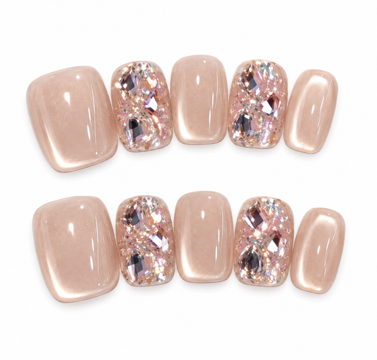 First Blush – Soft Porcelain Press-On Nails