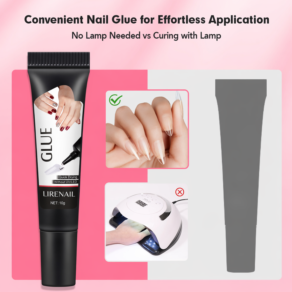 10g 2pcs Semi-Solid Nail Glue Kit product view