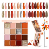 Colors Solid Gel Nail Polish Palette | Lirenail Press-On Nails