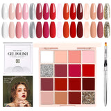 Colors Solid Gel Nail Polish Palette | Lirenail Press-On Nails