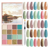 Colors Solid Gel Nail Polish Palette | Lirenail Press-On Nails