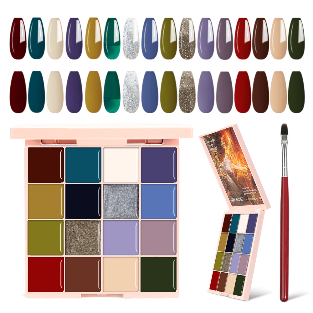 Colors Solid Nail Gel Set7 | Lirenail Press-On Nails