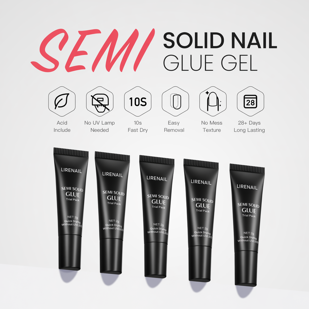 2g 5pcs Semi-Solid Nail Glue Kit product view
