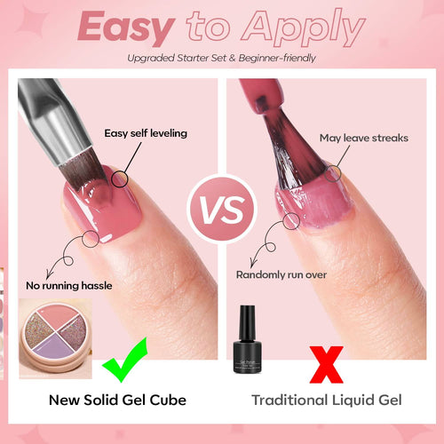 3 Colors Solid Nail Gel M-07 product view