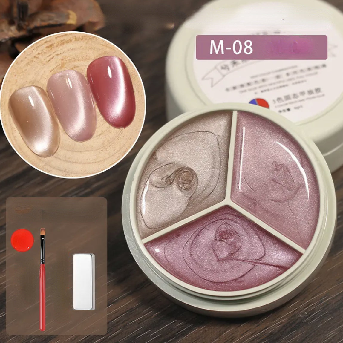 3 Colors Solid Nail Gel M-08 product view