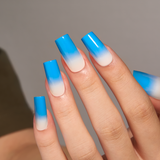 Arctic Fade long square nail detail