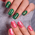 Designer s Pick | Aurora Bloom S Squoval squoval press-on nails