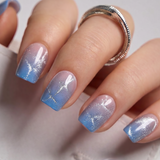 Aurora Drift S Squoval squoval press-on nails