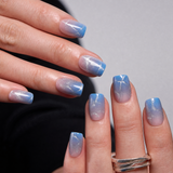 Aurora Drift S Squoval squoval press-on nails