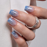 Aurora Drift S Squoval squoval press-on nails