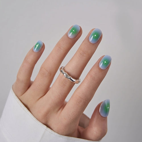 Aurora Pulse RS Squoval squoval press-on nails