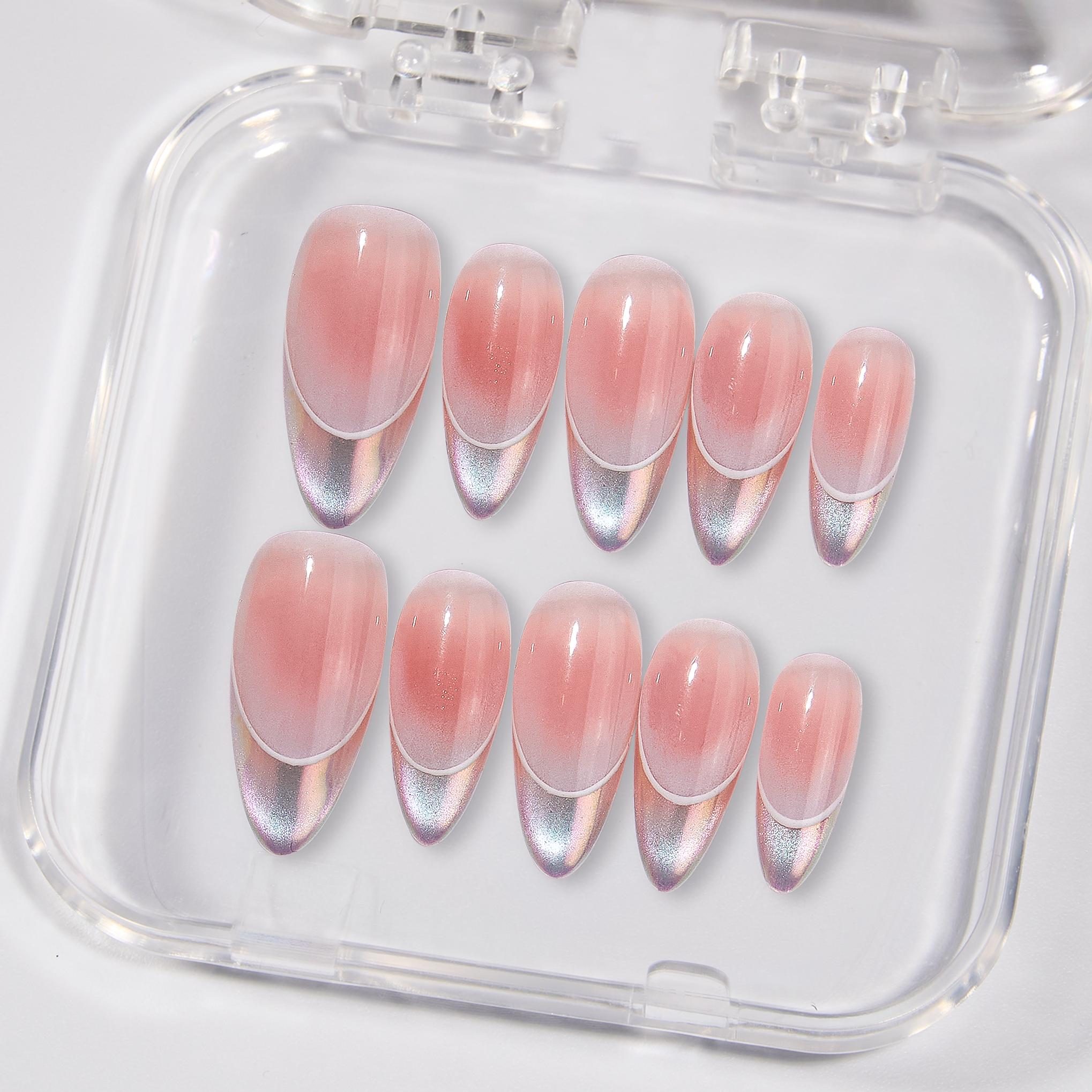 Aurora Shine press-on nails product view