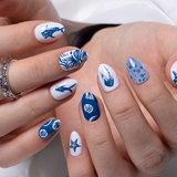 Azure Tide RS Almond almond press-on nails