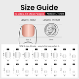 Berry Frost - Squoval Toenails short squoval press-on nails