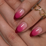 Berry Noir S Almond almond press-on nails