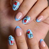 Berry Picnic RS Almond almond press-on nails