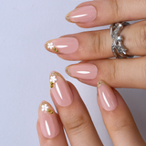 Designer s Pick | Bloom Charm S Almond almond press-on nails