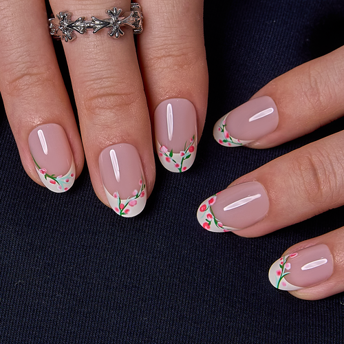 Blossom Line S Oval oval press-on nails