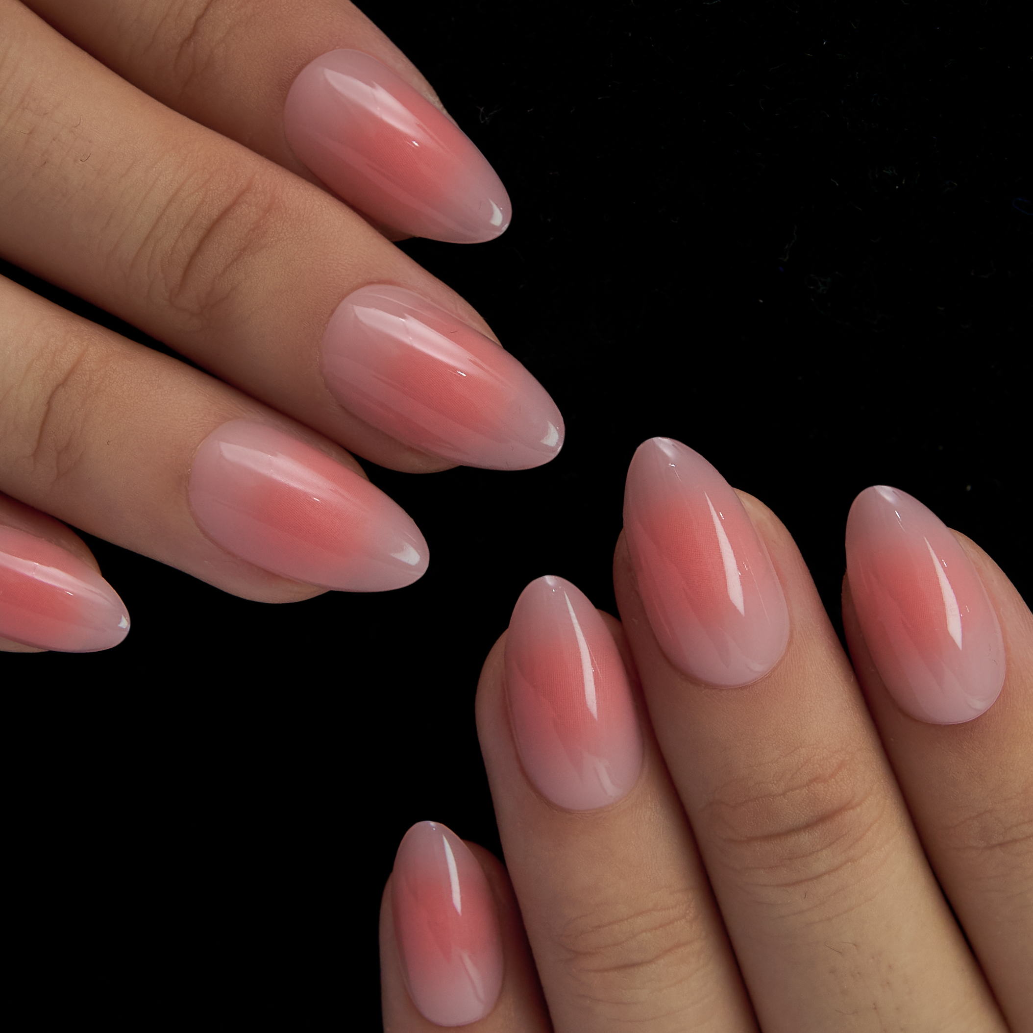 Blossom Veil short almond nail detail
