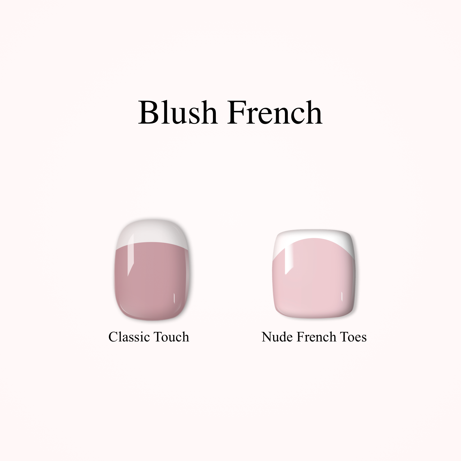 Blush French Mani  Toenails Kit