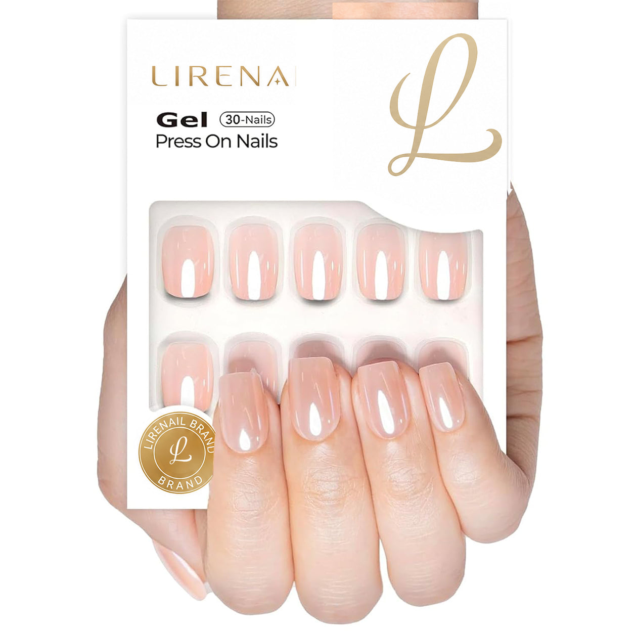 Blush Glossy – S Squoval (Soft Gel)