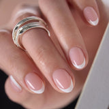 Blush Halo RS Almond almond press-on nails