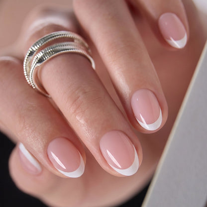 Blush Halo RS Almond almond press-on nails