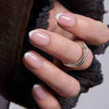 Blush Halo RS Almond almond press-on nails