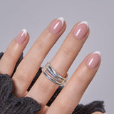 Blush Halo RS Almond almond press-on nails