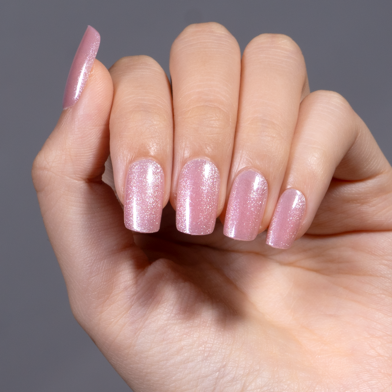 Blush Whisper medium squoval press-on nail set with accessories