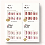 Blushing Garden Collection-Short Squoval nail detail