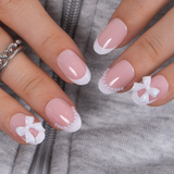Bowed Grace S Oval oval press-on nails