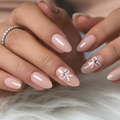Bowkiss short almond press-on nails