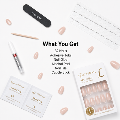 Bronze Allure M Squoval medium squoval press-on nails