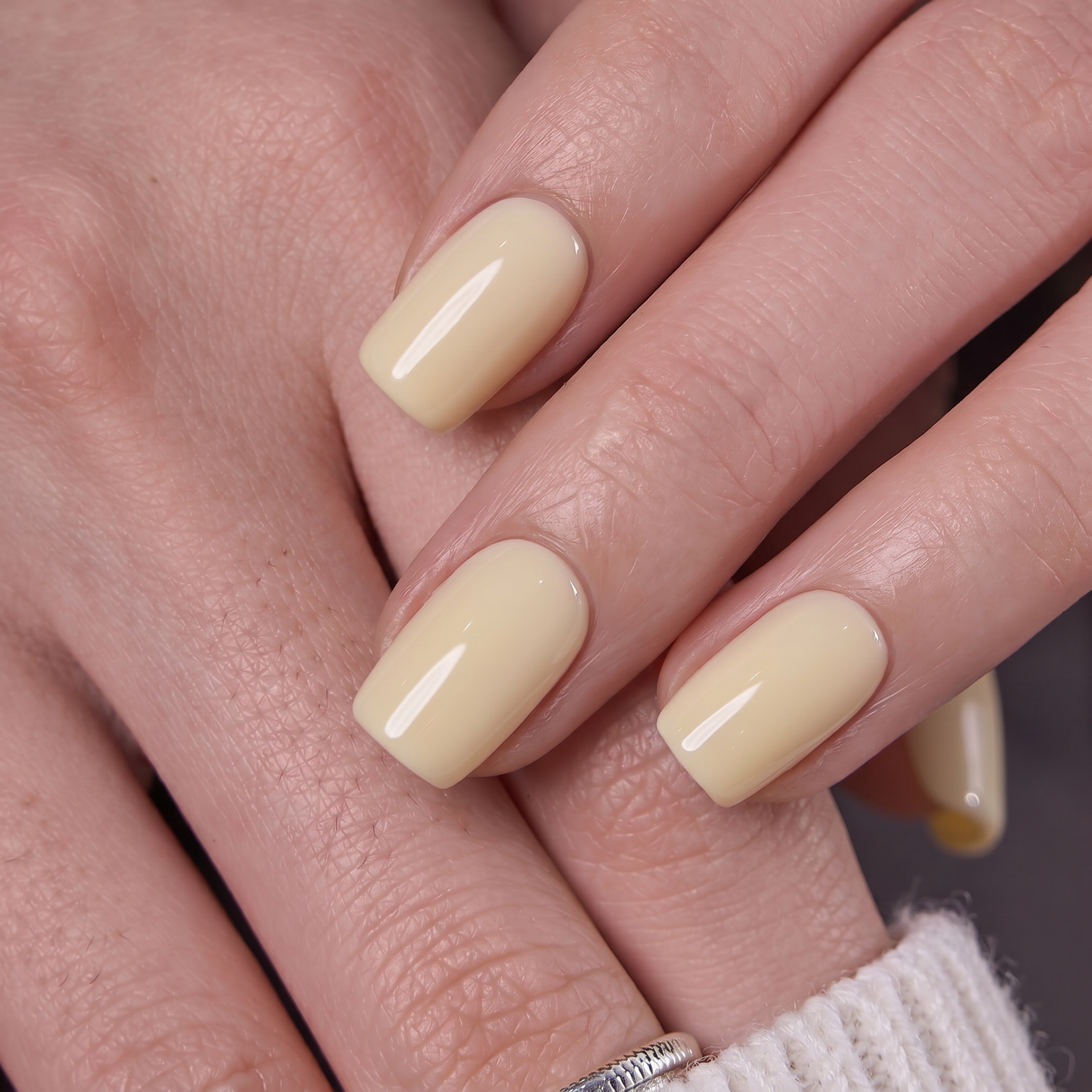 Butter Glow S Squoval squoval press-on nails