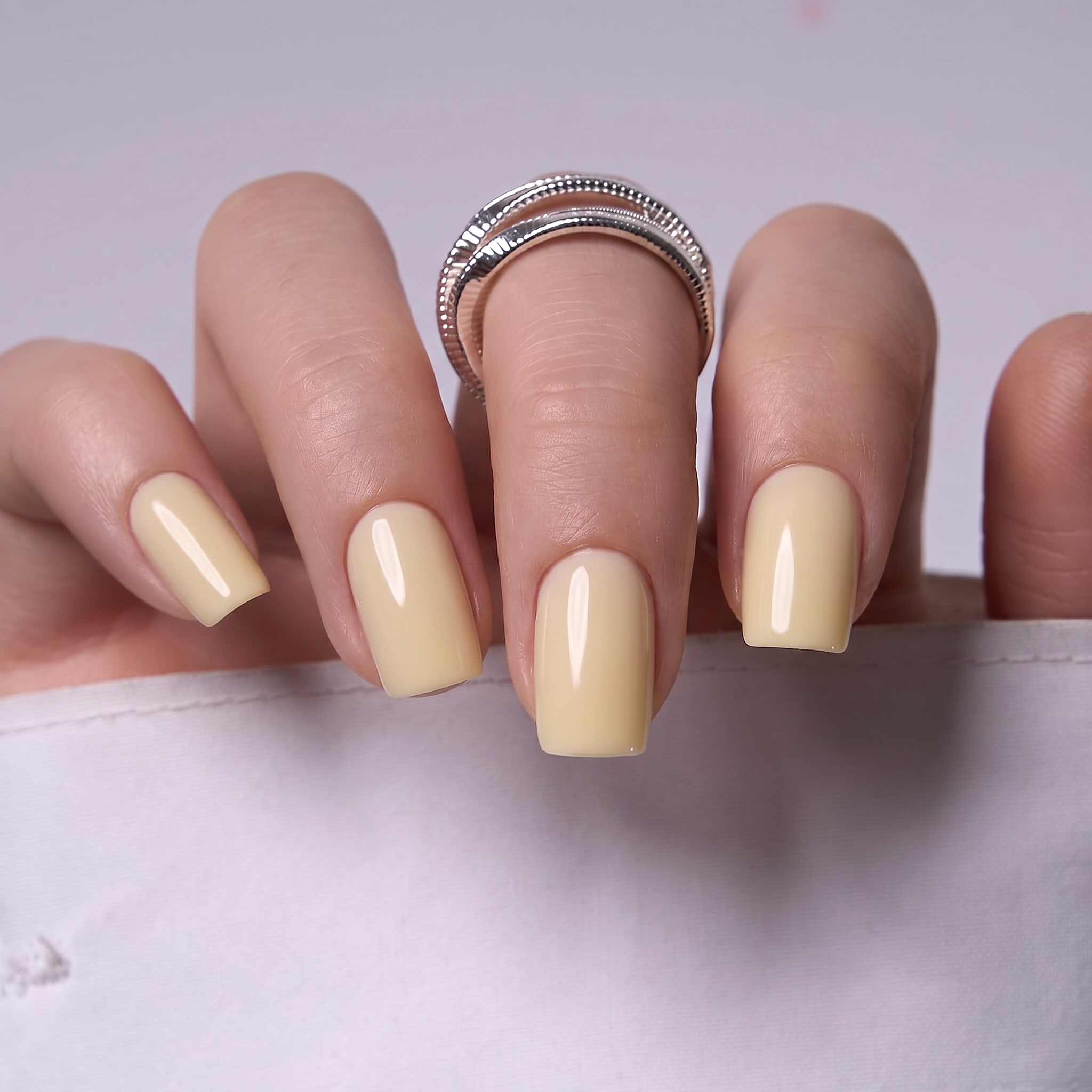 Butter Glow S Squoval squoval press-on nails