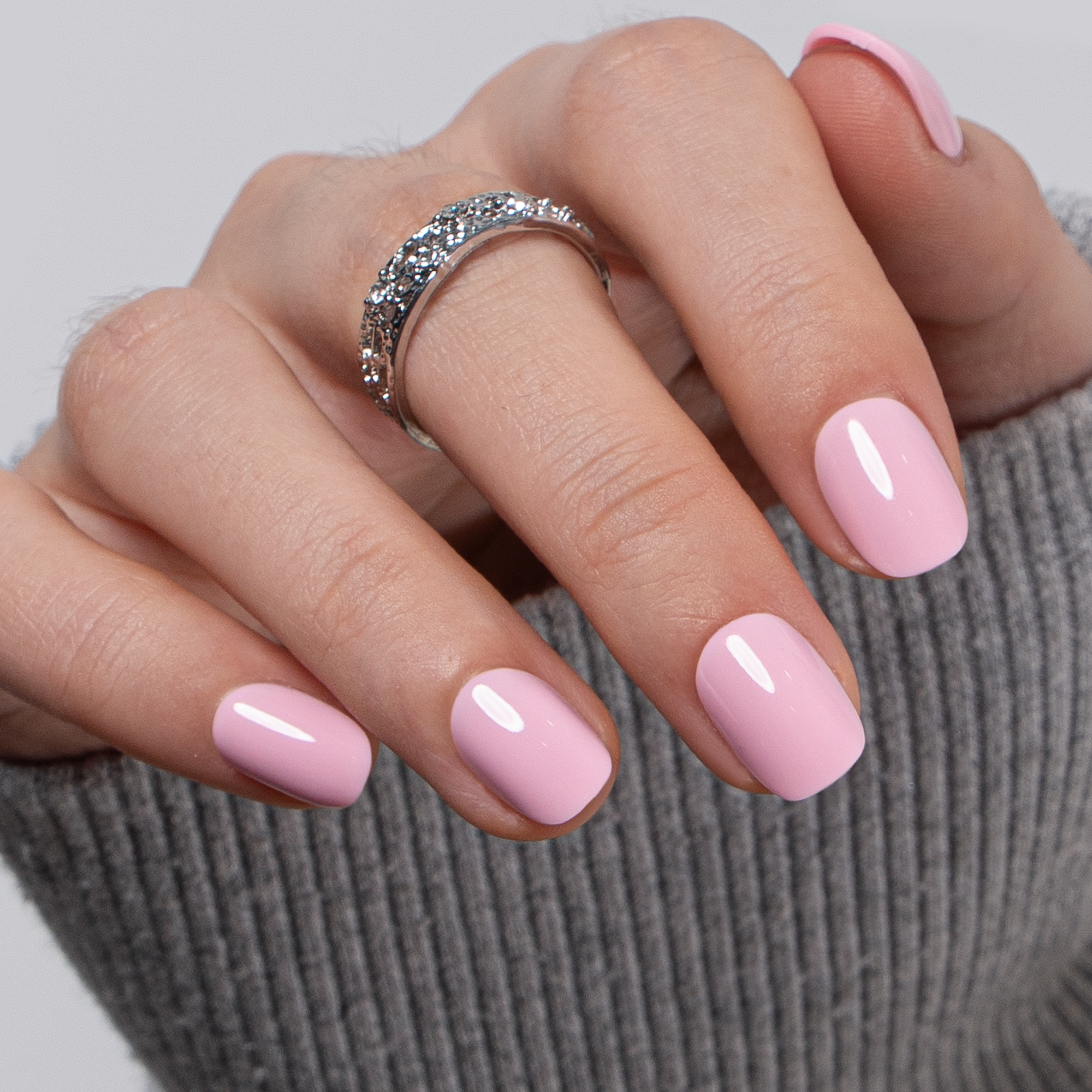 Candy Blush RS Squoval squoval press-on nails